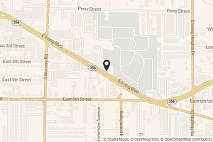 Map with location marker