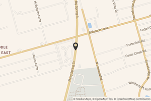 Map with location marker