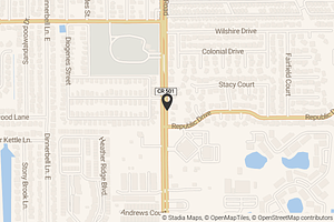 Map with location marker