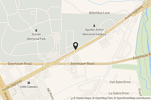 Map with location marker