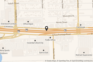 Map with location marker