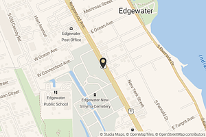 Map with location marker