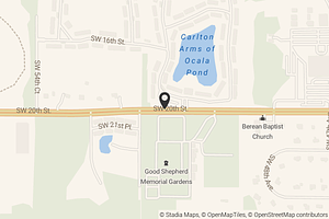 Map with location marker