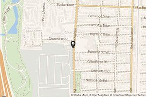 Map with location marker