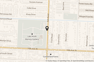 Map with location marker