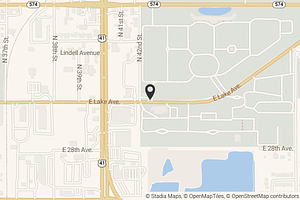 Map with location marker