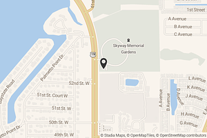 Map with location marker