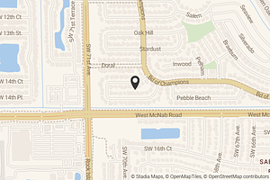 Map with location marker