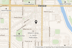 Map with location marker