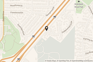 Map with location marker