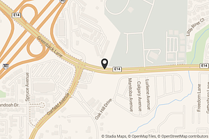 Map with location marker