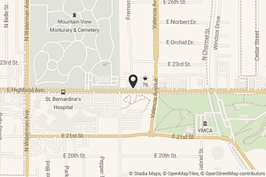 Map with location marker