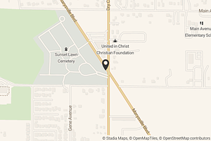 Map with location marker