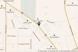 Map with location marker