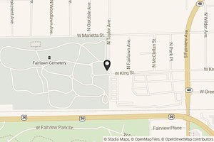 Map with location marker