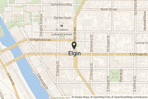 Map with location marker