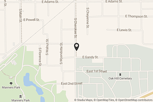 Map with location marker