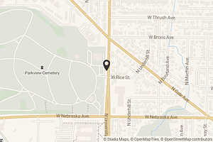 Map with location marker