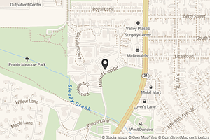 Map with location marker