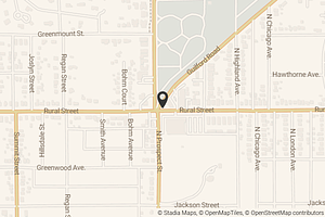 Map with location marker