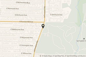 Map with location marker