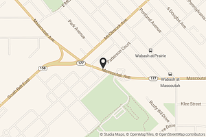 Map with location marker