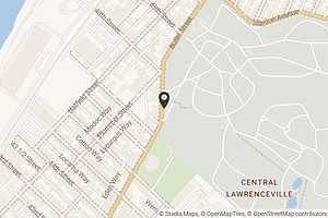 Map with location marker