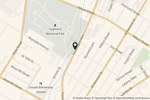 Map with location marker