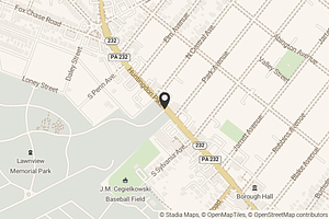 Map with location marker