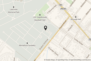 Map with location marker