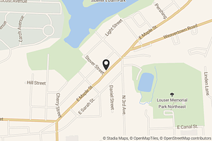 Map with location marker