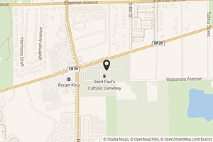 Map with location marker