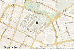 Map with location marker