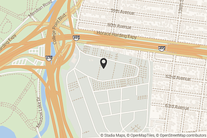 Map with location marker