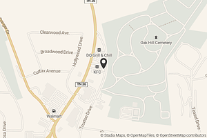 Map with location marker