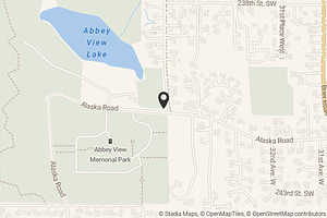 Map with location marker