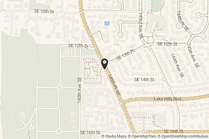 Map with location marker