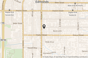 Map with location marker