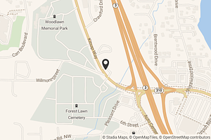 Map with location marker