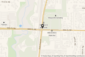 Map with location marker