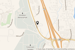 Map with location marker