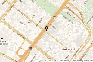 Map with location marker