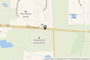 Map with location marker