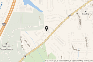 Map with location marker