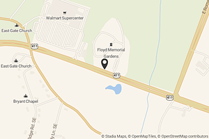 Map with location marker