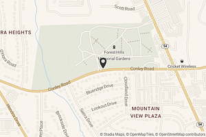 Map with location marker