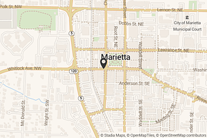 Map with location marker