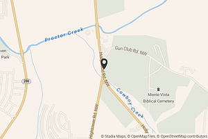 Map with location marker