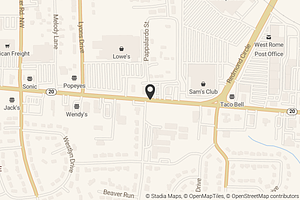 Map with location marker