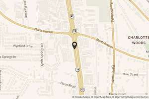 Map with location marker